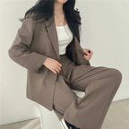 Tailored Blazer & Wide Leg Trouser Set