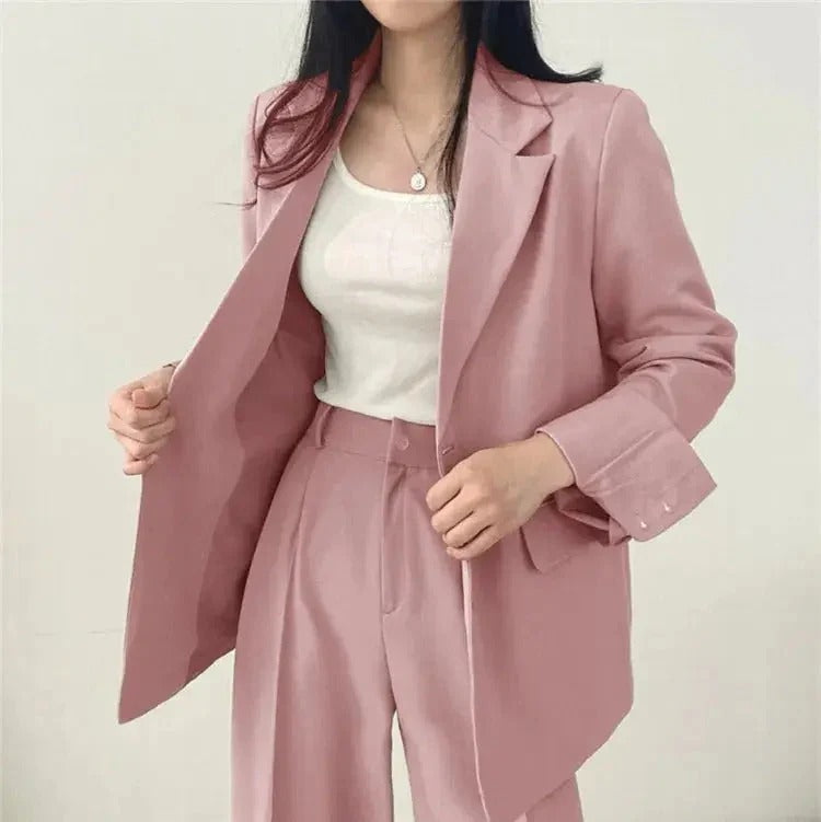 Tailored Blazer & Wide Leg Trouser Set