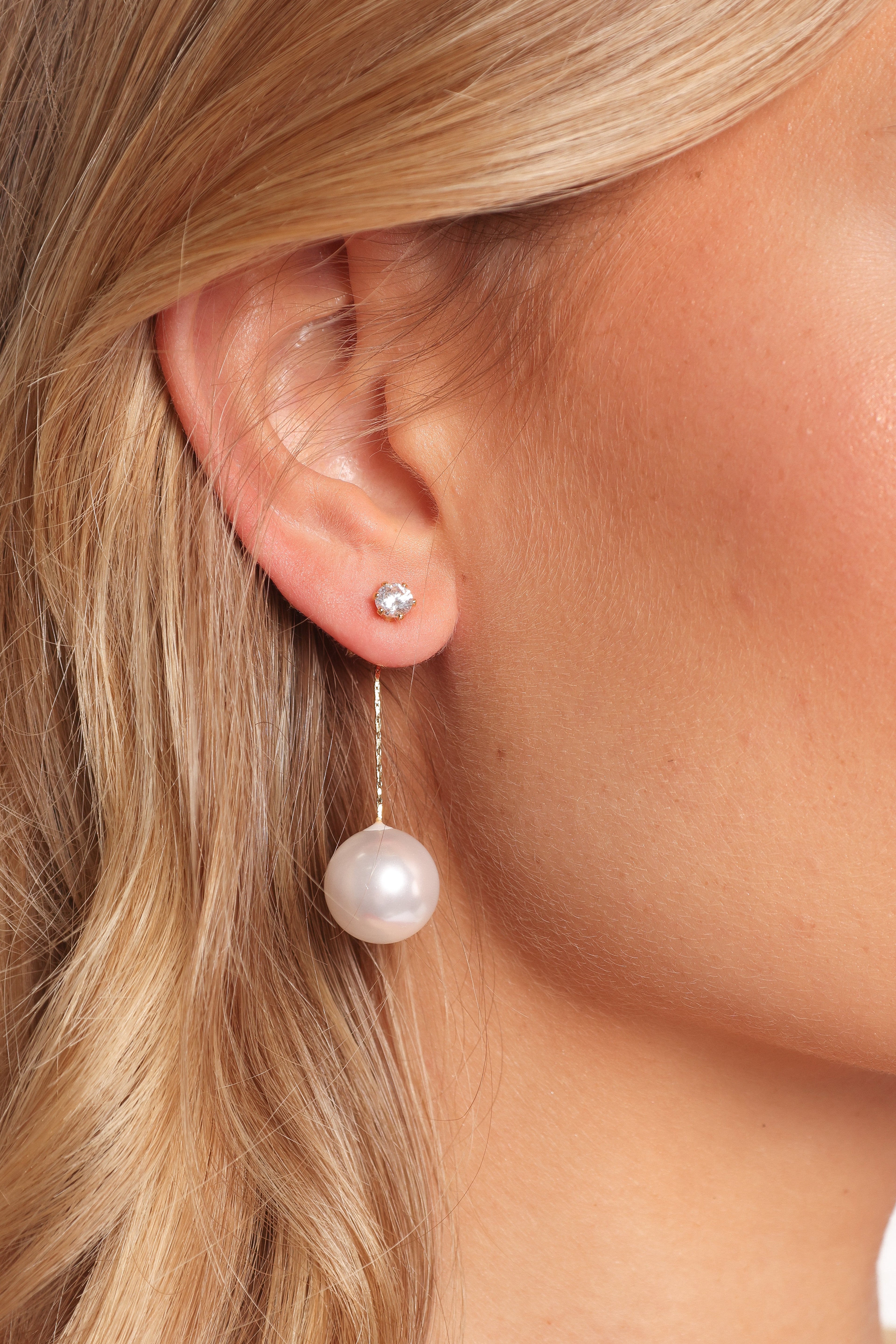 Earrings - Gold/Pearl