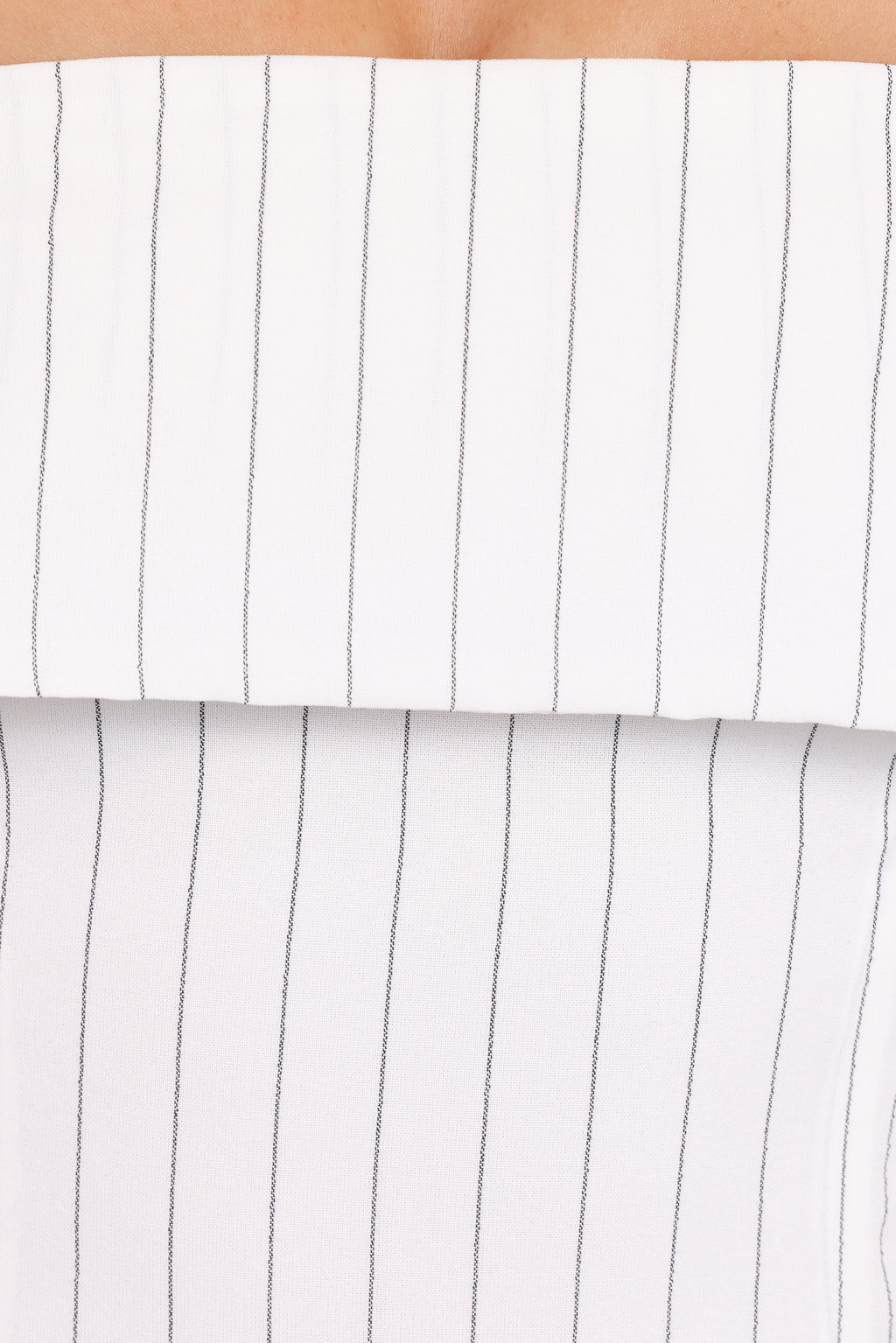 White Pinstripe Set