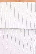 White Pinstripe Set